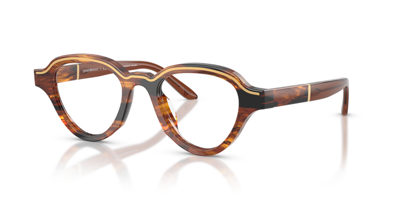 Emporio Armani EA4264U in Striped Dark Brown - Alternate View