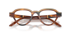 Striped Dark Brown / Clear (63391W)
