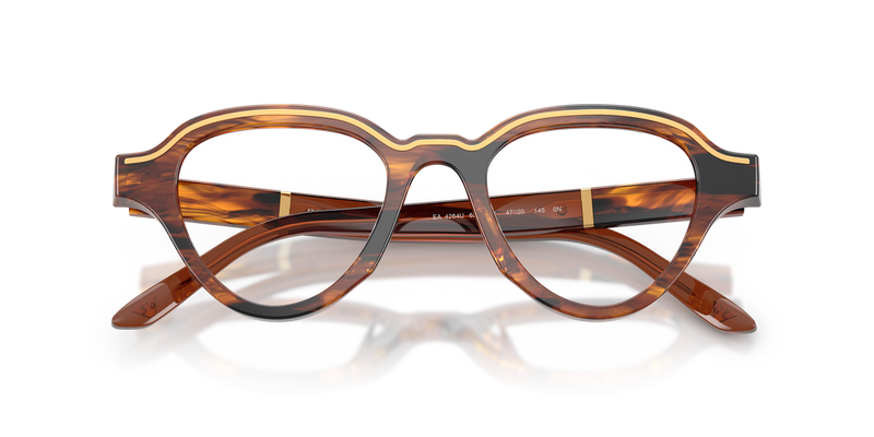 Emporio Armani EA4264U in Striped Dark Brown - Alternate View