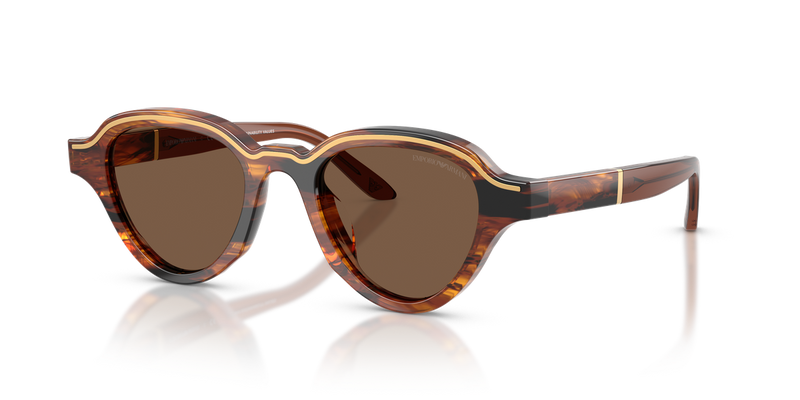 Emporio Armani EA4264U in Striped Dark Brown - Alternate View