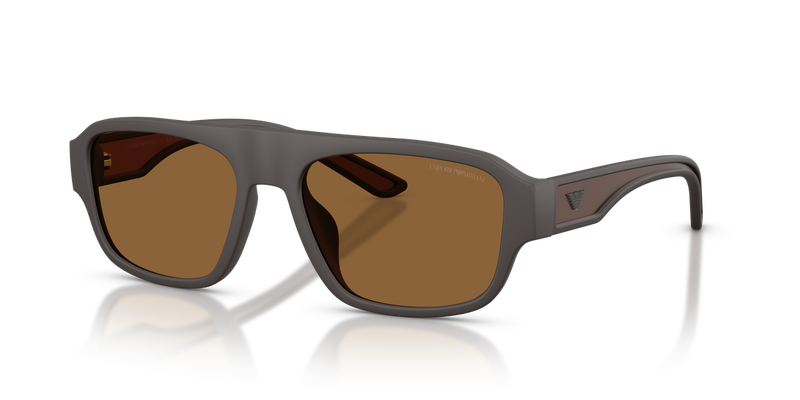 Emporio Armani EA4266U in Rubberized Matte Brown / Brown (618673) - Alternate View