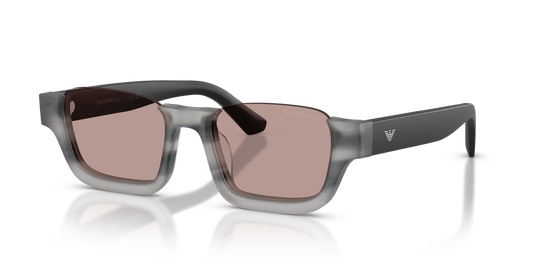 Emporio Armani EA4268U - Striped Havana Grey / Light Purple Brown (63677N)