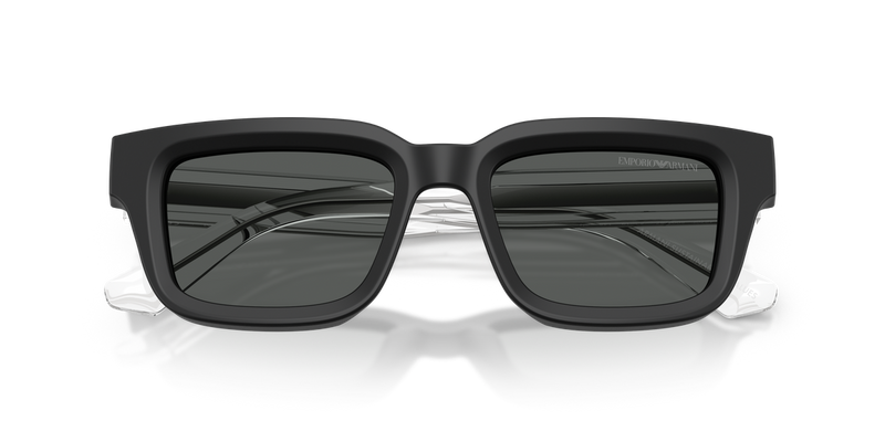 Emporio Armani EA4270F in Matte Black - Side View