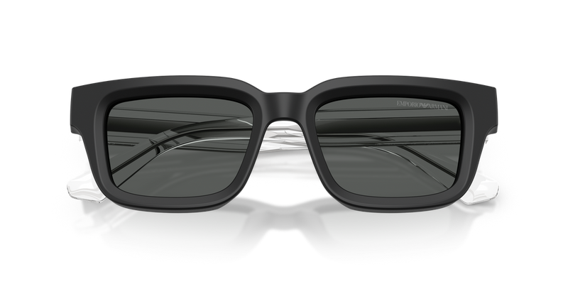 Emporio Armani EA4270 in Matte Black / Dark Grey (500187) - Side View