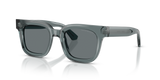 Shiny Transparent Grey / Dark Blue (636480)