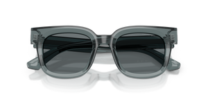 Shiny Transparent Grey / Dark Blue (636480)