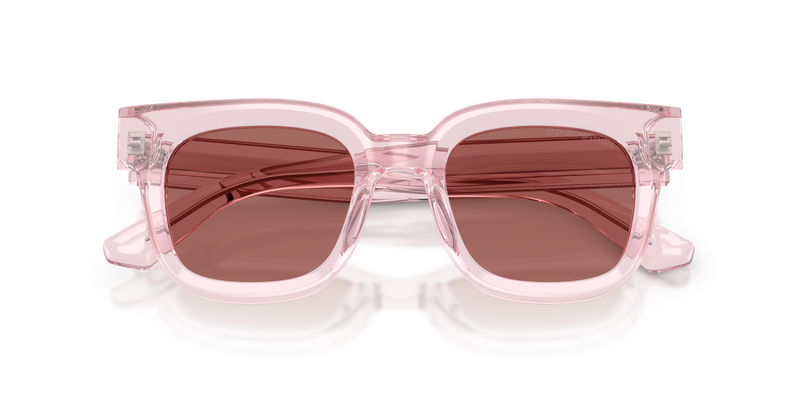 Emporio Armani EA4271 in Shiny Transparent Pink / Light Brown (636669) - Alternate View