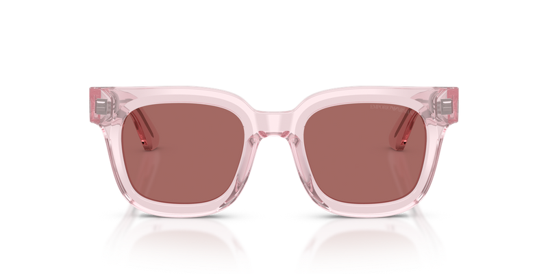Emporio Armani EA4271 in Shiny Transparent Pink / Light Brown (636669) - Alternate View