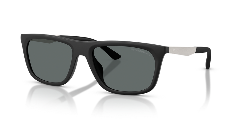 Emporio Armani EA4272U in Matte Black / Dark Grey Polarized (500181) - Front View