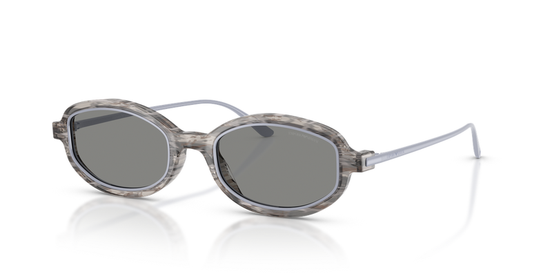 Emporio Armani EA4276U in Shiny Striped Grey - Alternate View