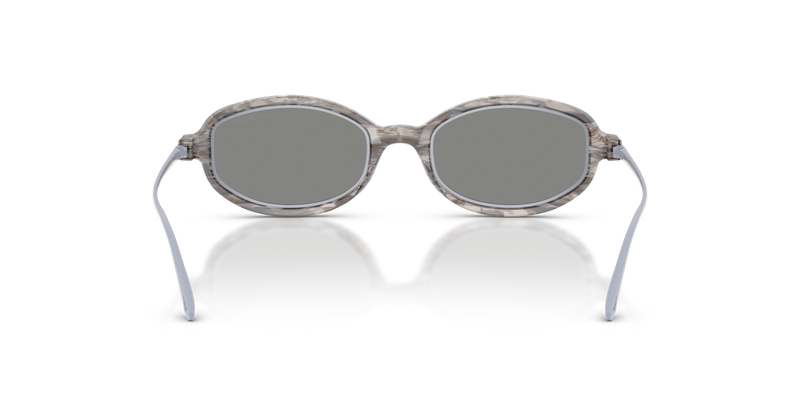 Emporio Armani EA4276U in Shiny Striped Grey - Alternate View