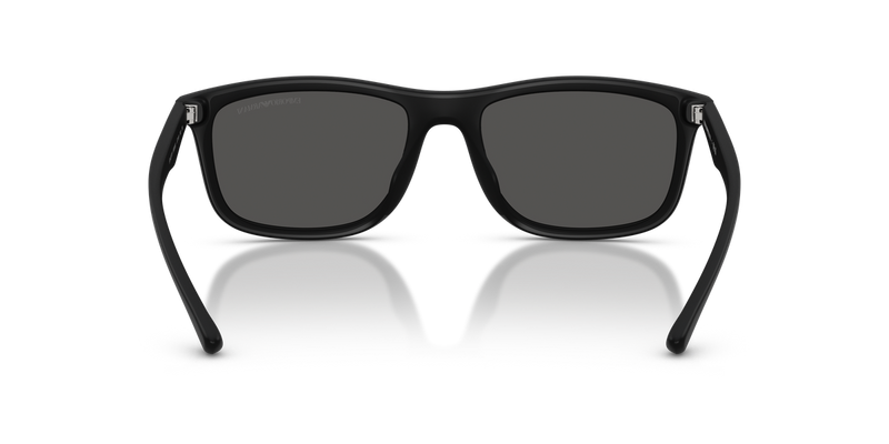 Emporio Armani EA4277U in Matte Black/Black Rubber - Temple Detail