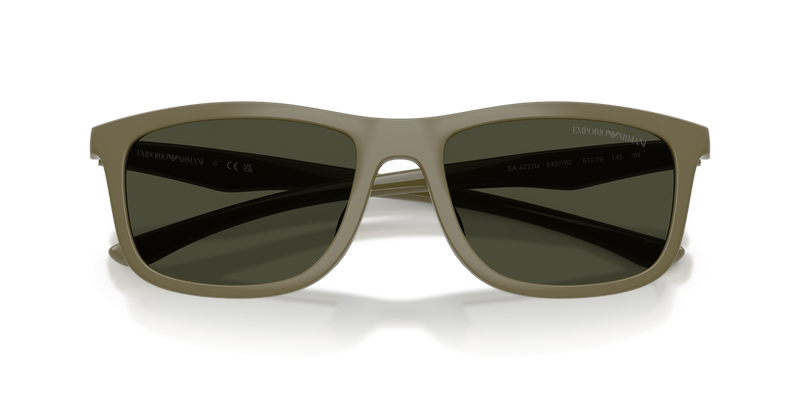 Emporio Armani EA4277U in Shiny Light Brown/Brown Rubber - Alternate View