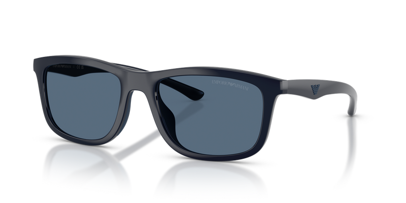 Emporio Armani EA4277U in Shiny Blue/Blue Rubber - Alternate View