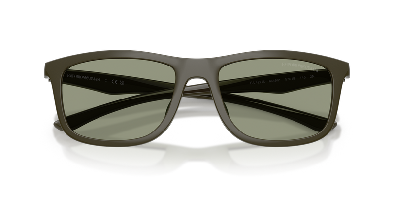 Emporio Armani EA4277U in Shiny Green/Green Rubber - Alternate View