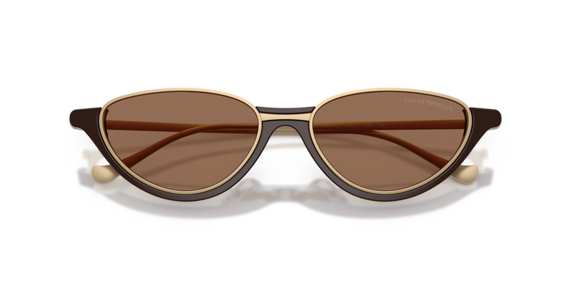 Emporio Armani EA4288U in Shiny Brown - Side View