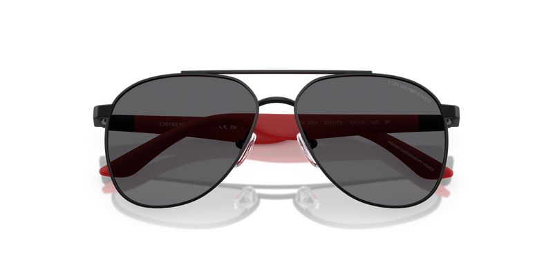 Emporio Armani Kids 0EK2001 in Matte Black - Side View