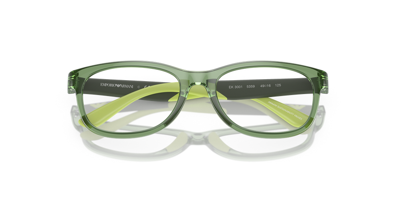 Emporio Armani Kids 0EK3001 in Shiny Transparent Green - Alternate View