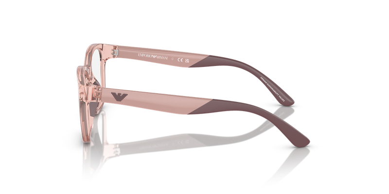 Emporio Armani Kids 0EK3003F in Shiny Transparent Pink - Alternate View