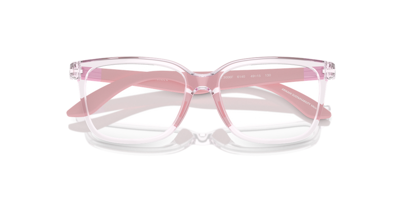 Emporio Armani Kids 0EK3006F in Shiny Transparent Pink - Side View