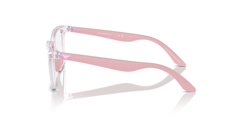 Emporio Armani Kids 0EK3006F in Shiny Transparent Pink - Back View