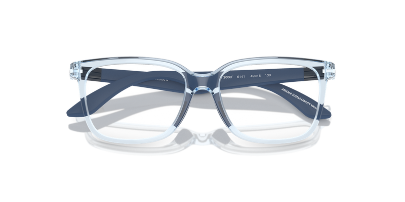 Emporio Armani Kids 0EK3006F in Shiny Transparent Azure - Alternate View