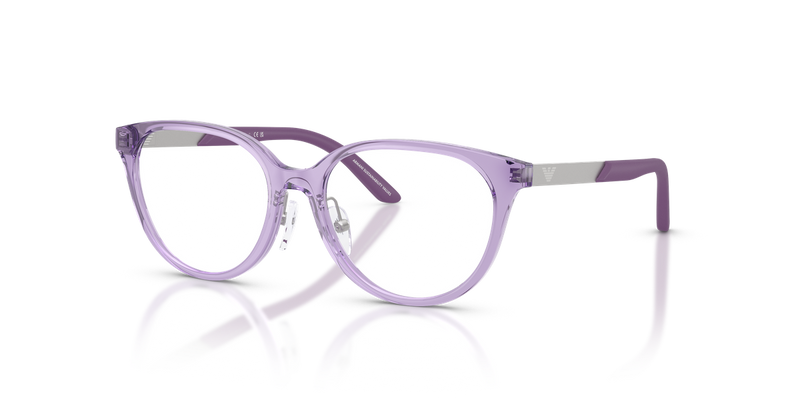 Emporio Armani Kids 0EK3010 in Shiny Transparent Violet - Alternate View