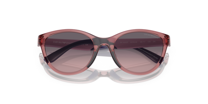 Emporio Armani Kids 0EK4003F in Shiny Transparent Lilac - Side View
