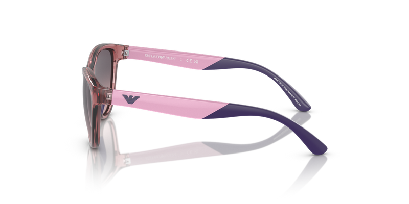 Emporio Armani Kids 0EK4003F in Shiny Transparent Lilac - Back View