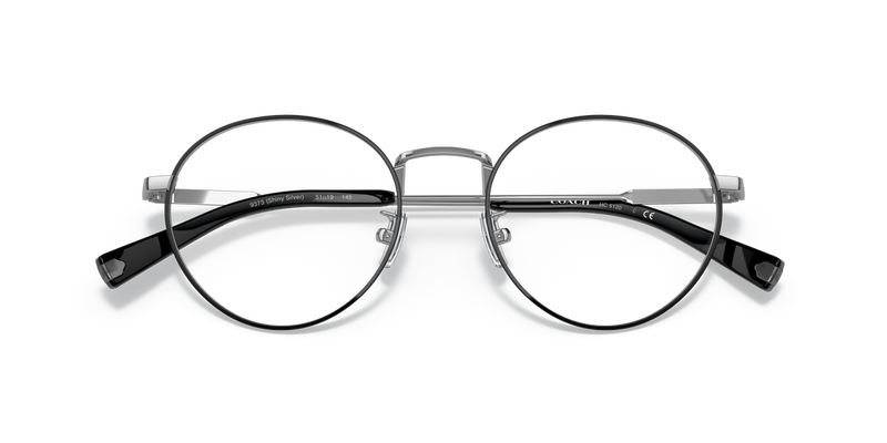 Coach C2101 in Shiny Silver/Black / Demo Lens (9373) - Alternate View