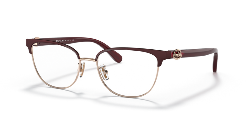 Coach HC5130 in Burgundy/Shiny Rose Gold / Demo Lens (9385) - Front View