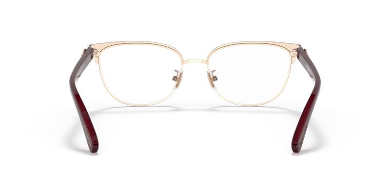 Coach HC5130 in Burgundy/Shiny Rose Gold / Demo Lens (9385) - Temple Detail