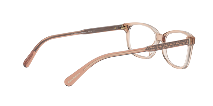 Coach HC6143 in Transparent Peach / Demo Lens (5561) - Temple Detail