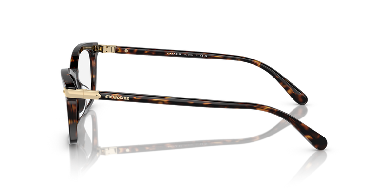 Coach HC6219U in Dark Tortoise / Demo Lens (5120) - Back View