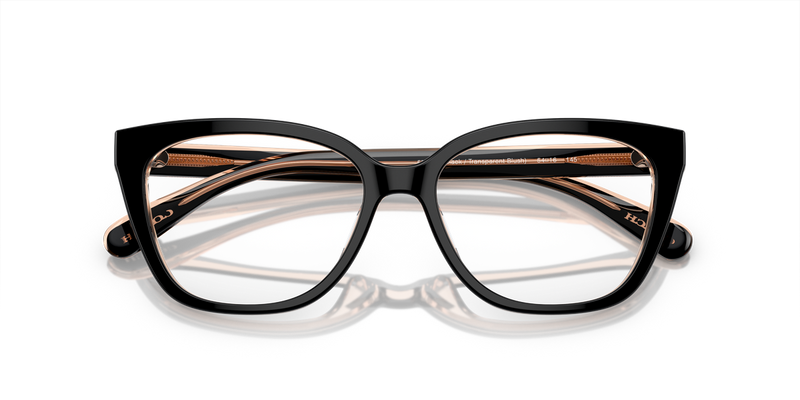 Coach HC6226U in Black/Transparent Blush / Demo Lens (5781) - Side View