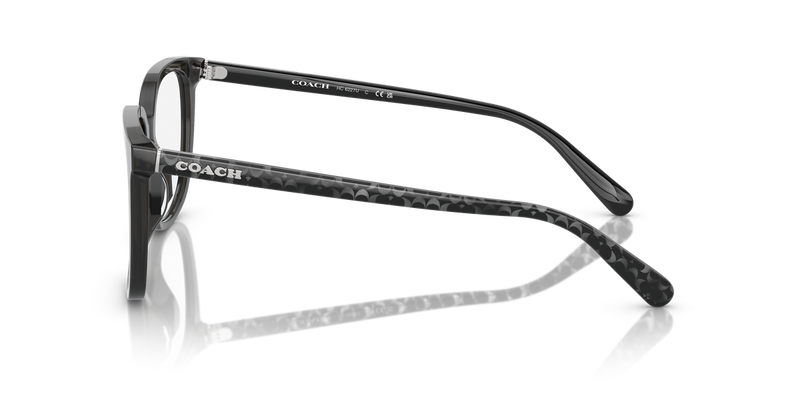 Coach HC6227U in Transparent Dark Grey / Demo Lens (5793) - Back View