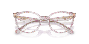 Transparent Pink Floral Print / Demo Lens (5953SB)