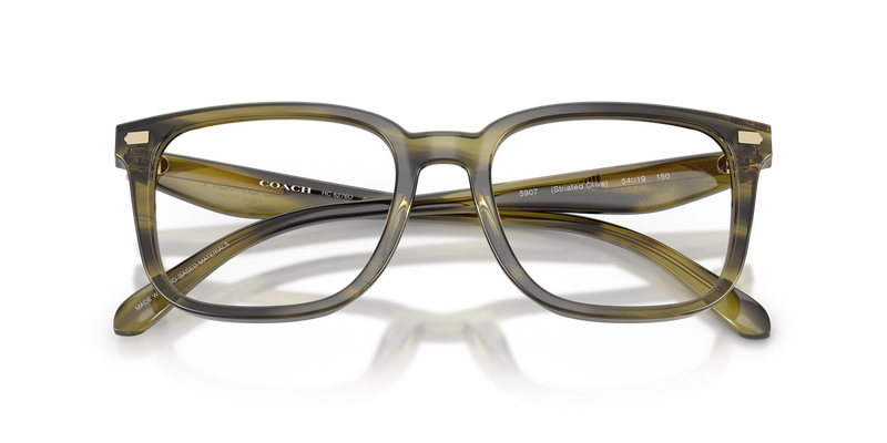 Coach HC6276U in Striped Olive / Demo Lens (5907) - Alternate View