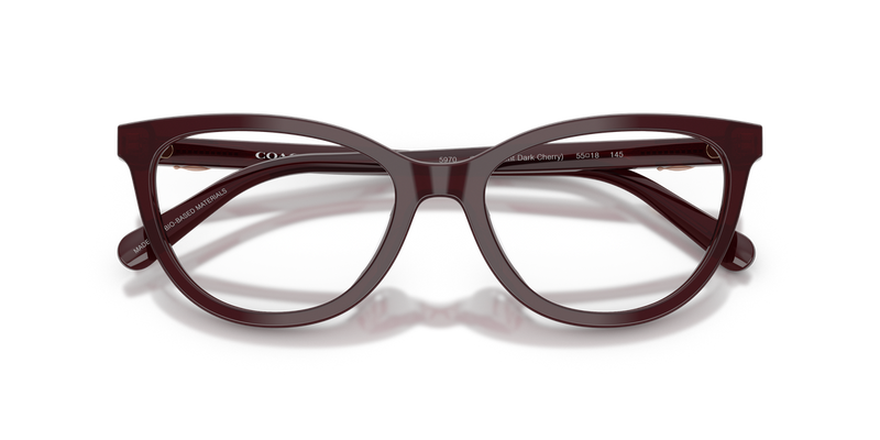 Coach HC6304U in Transparent Dark Cherry - Side View