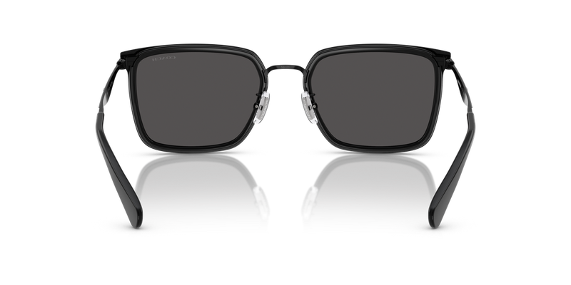 Coach CW226 in Black / Grey Solid (934487) - Temple Detail