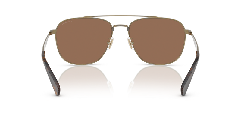 Coach CW404 in Antique Gold / Brown Solid (933373) - Temple Detail