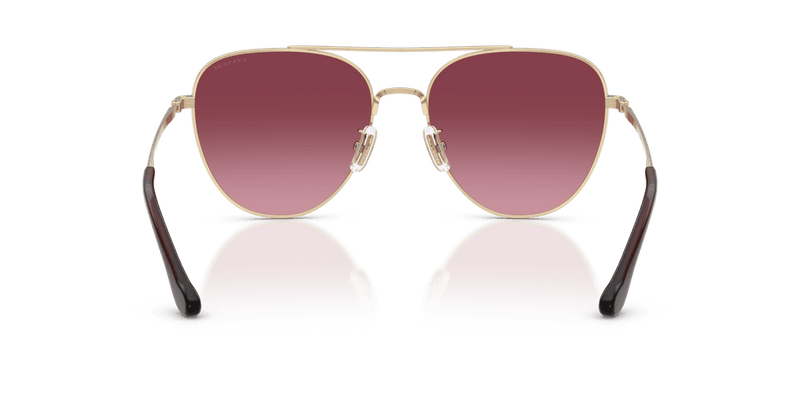 Coach CBZ89 in Shiny Light Gold / Merlot Gradient (90058H) - Alternate View