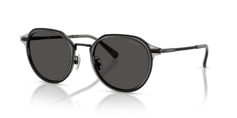 Coach CBZ97 in Satin Black / Grey Solid (947287) - Front View