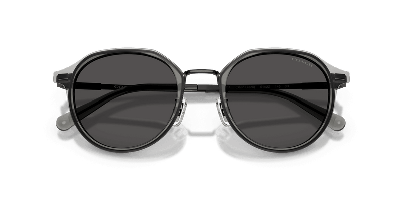 Coach CBZ97 in Satin Black / Grey Solid (947287) - Alternate View