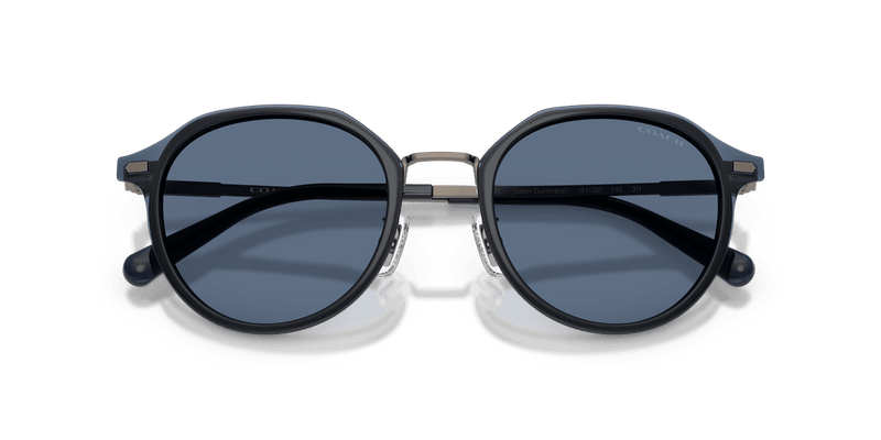 Coach CBZ97 in Satin Gunmetal / Blue Solid (947380) - Alternate View