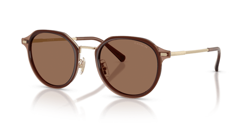 Coach CBZ97 in Satin Light Gold / Brown Solid (947473) - Alternate View