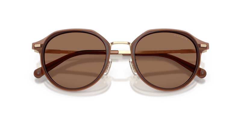 Coach CBZ97 in Satin Light Gold / Brown Solid (947473) - Alternate View