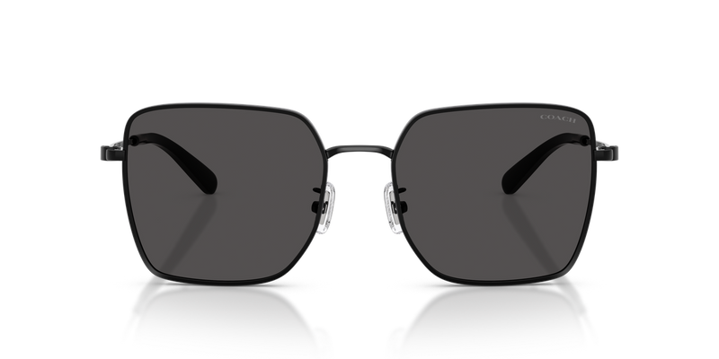 Coach CBZ51 in Shiny Black/Dark Grey / Grey Solid (934487) - Temple Detail