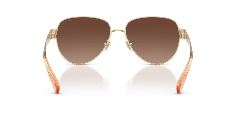 Coach CDP37 in Shiny Light Gold / Brown Gradient Polarized (900587) - Alternate View