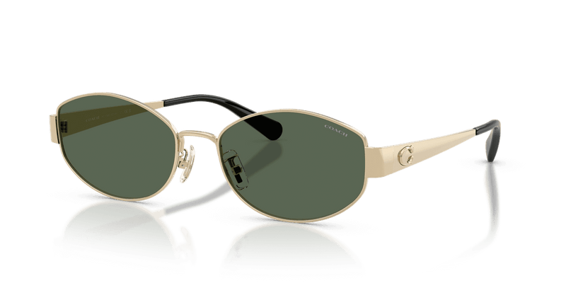 Coach CDP44 in Shiny Light Gold / Dark Green Solid (900571) - Alternate View